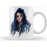 Humuts Billie Eilish1 Beyaz Kupa