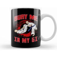 Humuts Bjj Bury Me in My Gi Mma Brazil Jiu Jitsu Fighter Beyaz Kupa