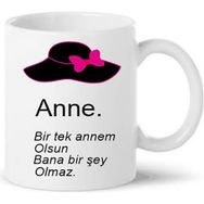 Humuts Black Bonds Anneye Hediye Anneler Günü Hediyesi Porselen Bardak Kupa