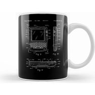 Humuts Blackberry Patent Blueprint Beyaz Kupa