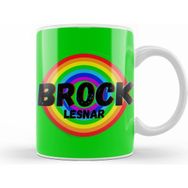 Humuts Brock Lesnar Vintage Retro Rainbow Style Warriors Design Wrestlers Gift Kupa Bardak