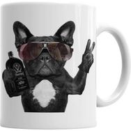 Humuts Bulldog Hangover Pug Köpek Beyaz Kupa