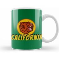 Humuts California Bear Vintage Retro Style Art Kupa Bardak