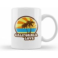 Humuts California Love Retro Palm Trees Beyaz Kupa