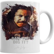 Humuts Can You Dig it John Shaft Beyaz Kupa