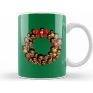 Humuts Carlton Banks Fresh Prince Multiface Christmas Wreath Kupa Bardak
