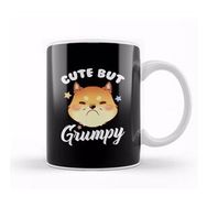 Humuts Cat Cute But Grumpy Cute Kitty Is Cute But Grumpy Kitten Upset Pouting Kupa Bardak
