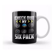 Humuts Check Out My Six Pack Airplane Pilot Aviation Pun Kupa Bardak