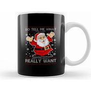 Humuts Christmas Santa Tell Me What You Want Kupa Bardak