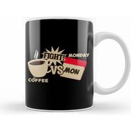Humuts Coffee Versus Monday Fight! Funny Coffee Office Kupa Bardak