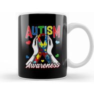 Humuts Colorful Autism Awareness Day Puzzle Ribbon Kupa Bardak