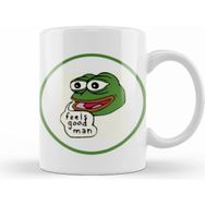 Humuts Conservative Frog Feels Good Man Beyaz Kupa