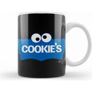 Humuts Cookie Monster Cookies Kurabiye Canavarı Beyaz Kupa