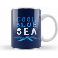 Humuts Cool Blue Sea Slogan Beyaz Kupa