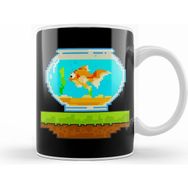 Humuts Cute 8 Bit Fish Awesome Animal 8bit Pet Aquarium Kupa Bardak