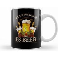 Humuts Cute All You Need Is Beer Funny Beer Drinking Ipa Kupa Bardak