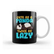 Humuts Cute As A Panda &amp; Twice As Lazy Sleeping Panda Kupa Bardak