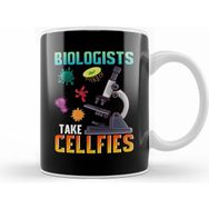 Humuts Cute Biologists Take Cellfies Selfies Biology Pun Kupa Bardak