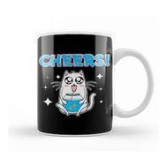 Humuts Cute Cheers Cat Drinking Fishbowl Beer Drinker Kupa Bardak