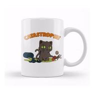 Humuts Cute Funny Catastrophe Kitten Spilling Drinks Cat Kupa Bardak