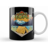 Humuts Cute Funny I Hate People Camping in Nature Pun Kupa