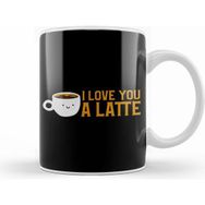 Humuts Cute & Funny I Love You A Latte Coffee Pun Kupa
