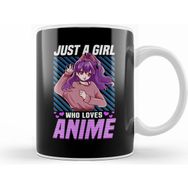 Humuts Cute Funny Just a Girl Who Loves Anime Kupa