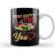 Humuts Cute & Funny Miso Happy Pho You Miso Soup Pun Kupa