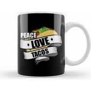 Humuts Cute & Funny Peace Love Tacos Kupa