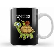 Humuts Cute & Funny Snail Riding On Turtle Yelling Wheee Kupa