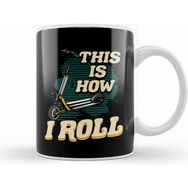 Humuts Cute & Funny This Is How I Roll Rolling Pin Baker Pun Kupa