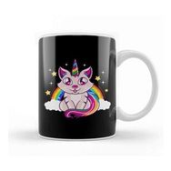 Humuts Cute Funny Unicorn Cat Rainbow Kitty Magical Kupa Bardak