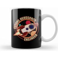 Humuts Cute Future Aerospace Engineer Spaceship Launch Kupa Bardak