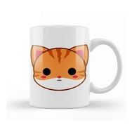 Humuts Cute Ginger Cat Kupa Bardak