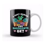 Humuts Cute I Just Really Like Succulents Ok Plant Kupa Bardak
