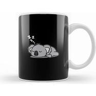 Humuts Cute Lazy Koala Bear Napping Funny Gift For Zoo Animal Lover Beyaz Kupa