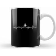 Humuts Cute Podcasting Heartbeat Podcasters Beyaz Kupa