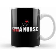 Humuts Cute Proud To Be A Nurse Registered Rn Nursing Beyaz Kupa