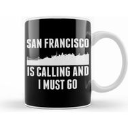 Humuts Cute San Francisco Is Calling And I Must Go Sf Beyaz Kupa