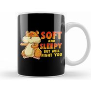 Humuts Cute Soft And Sleepy But Will Fight You Hamster Beyaz Kupa