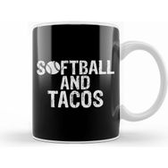 Humuts Cute Softball and Tacos Softball Players Beyaz Kupa