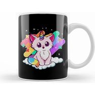 Humuts Cute Unicorn Cat Adorable Magical Rainbow Kitty Kupa Bardak