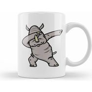 Humuts Dabbing Rhino Rhinoceros Dab Animal Kupa Bardak