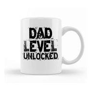 Humuts Dad Level Unlocked Gaming New Dad Baby Announcement Fathers Day Daddy To Be Video Game First 01 Kupa Bardak