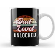Humuts Dad Level Unlocked Gaming New Dad Baby Announcement Fathers Day Daddy To Be Video Game First 03 Kupa Bardak