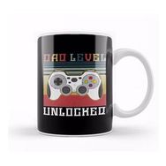 Humuts Dad Level Unlocked Gaming New Dad Baby Announcement Fathers Day Daddy To Be Video Game First 06 Kupa Bardak