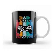 Humuts Dad Level Unlocked Gaming New Dad Baby Announcement Fathers Day Daddy To Be Video Game First 07 Kupa Bardak