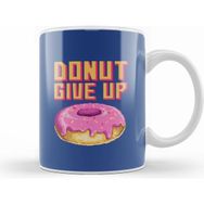 Humuts Doughnut Retro Pixel Donut Give Up Beyaz Kupa