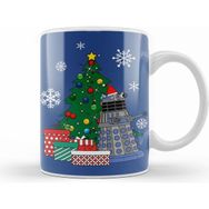 Humuts Dr Who Dalek Around the Christmas Tree Beyaz Kupa