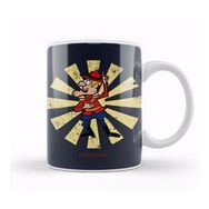 Humuts Dudley Do Right Retro Japanese Beyaz Kupa